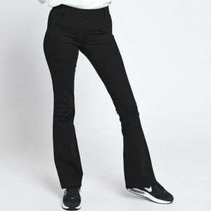 Betabrand Black Boot-cut Classic Dress Pant Yoga Pants